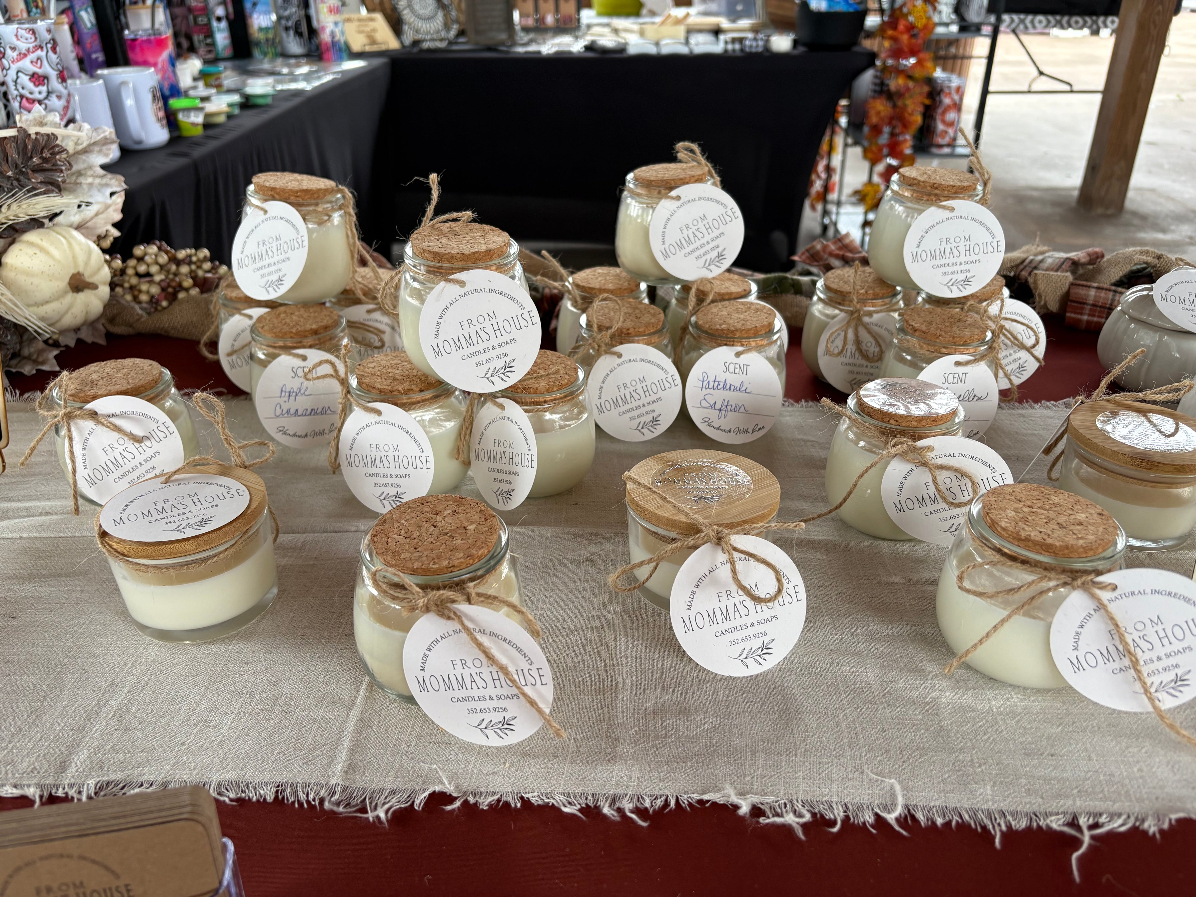 Cork Lid Jar Candle-Patchouli Saffron Scent