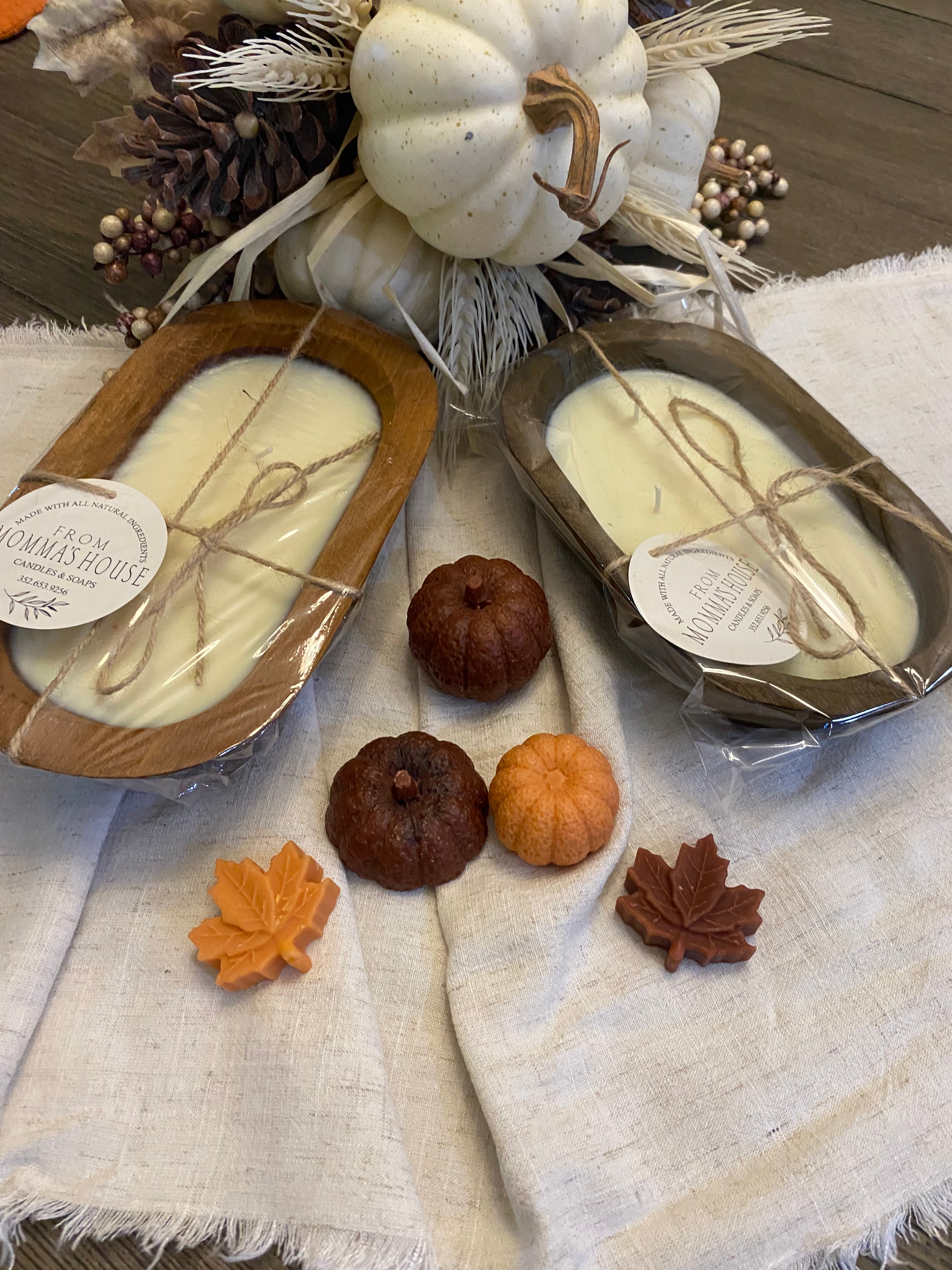 Wooden Bowl Candle-Christmas Splendor Scent