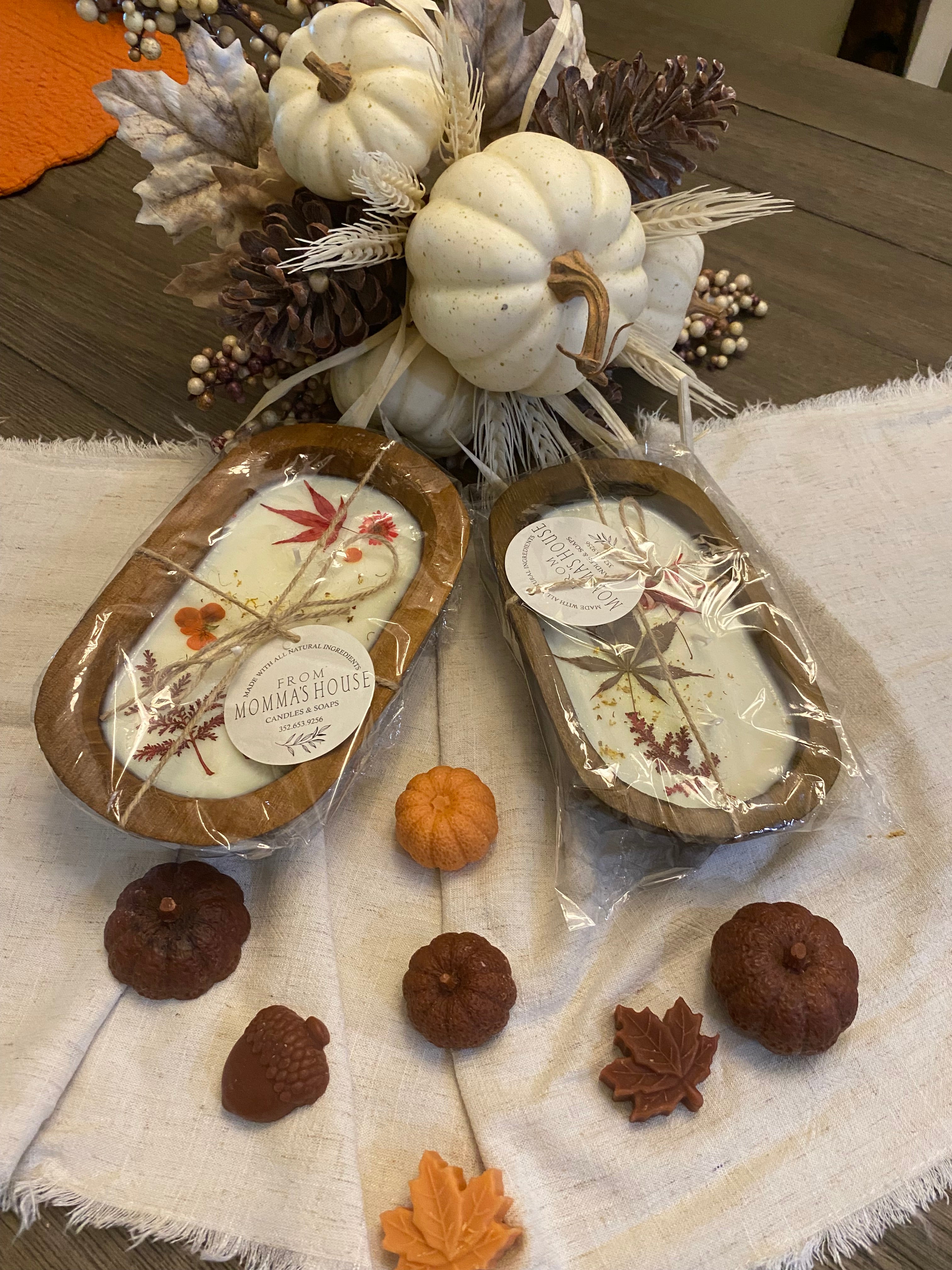 Wooden Bowl Candle-Sandalwood and Sweet Vanilla Scent